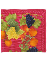 フルーツパターンスカーフ ピンク/マルチ