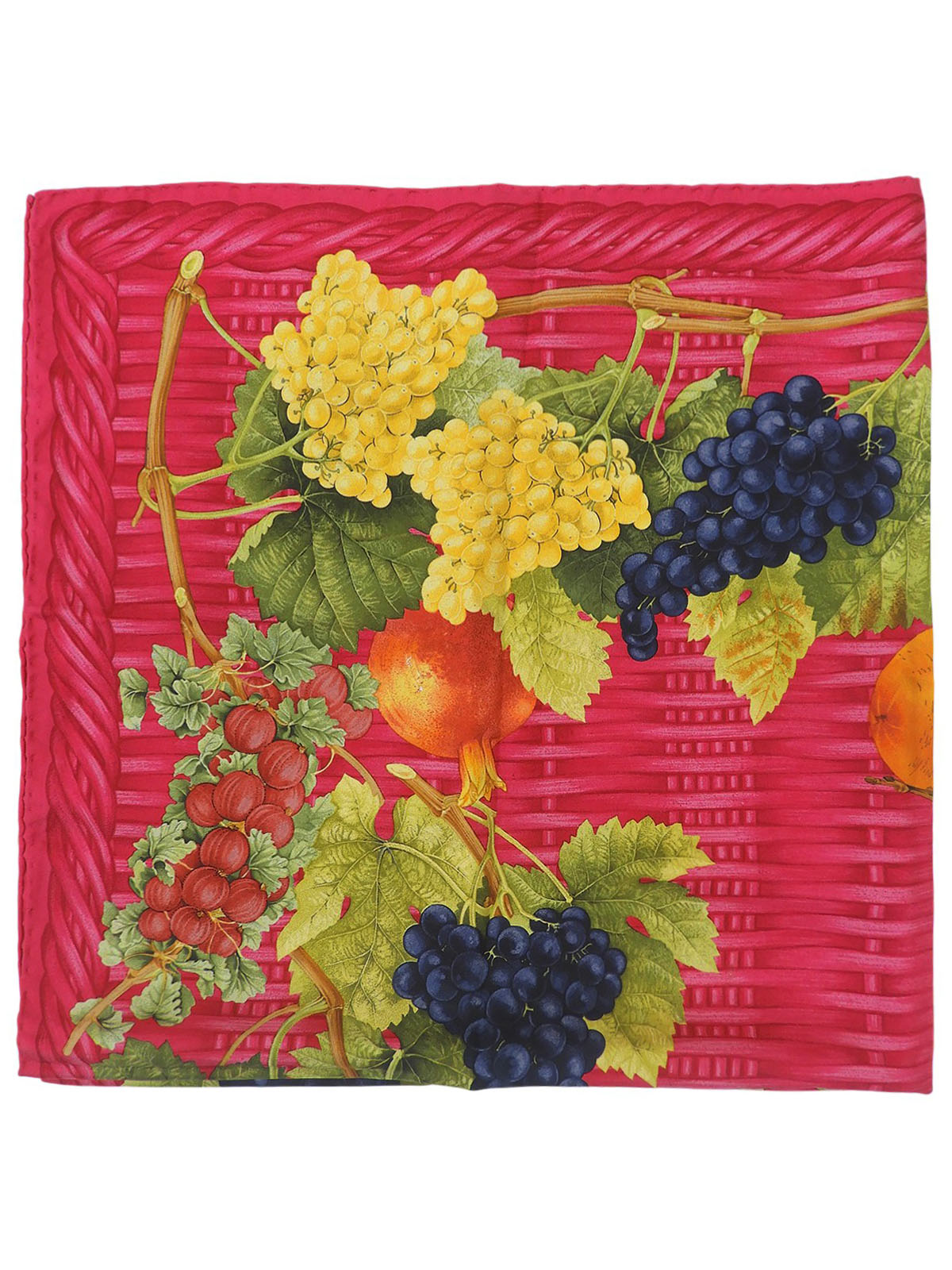 フルーツパターンスカーフ ピンク/マルチ