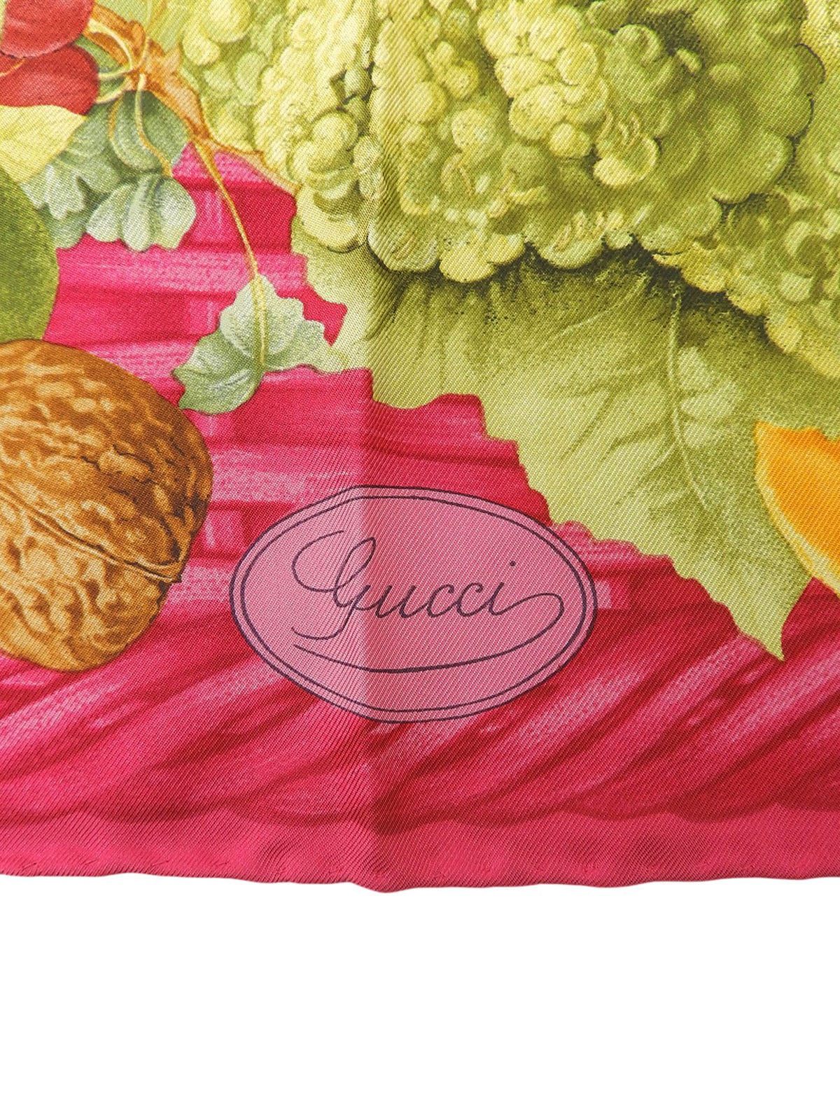 フルーツパターンスカーフ ピンク/マルチ