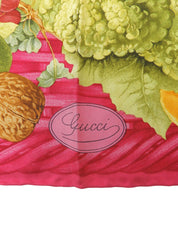 Fruit Pattern Scarf Pink/Multi