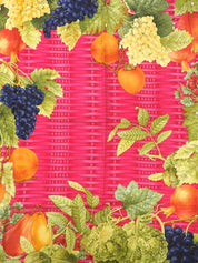 フルーツパターンスカーフ ピンク/マルチ