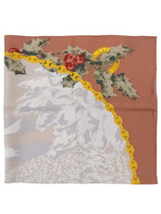 Macadam Chain Design Scarf Terracotta/Multi