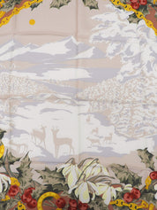 マカダムチェーンデザインスカーフ テラコッタ/マルチ