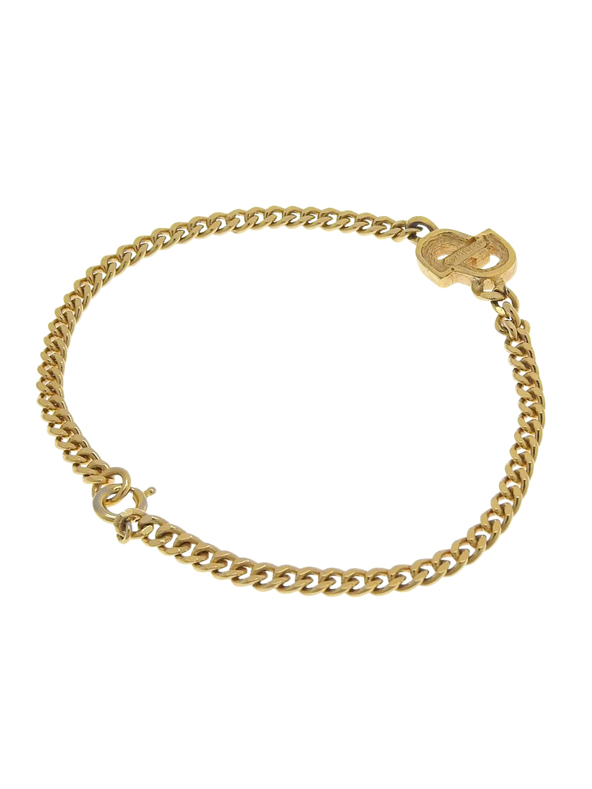 Logo Plate Bracelet Gold