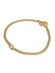 Logo Plate Bracelet Gold