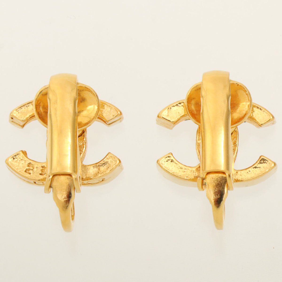 Mini CC Mark Earrings, Gold