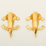 Mini CC Mark Earrings, Gold