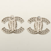 2003 Punched CC Mark Earrings, Silver