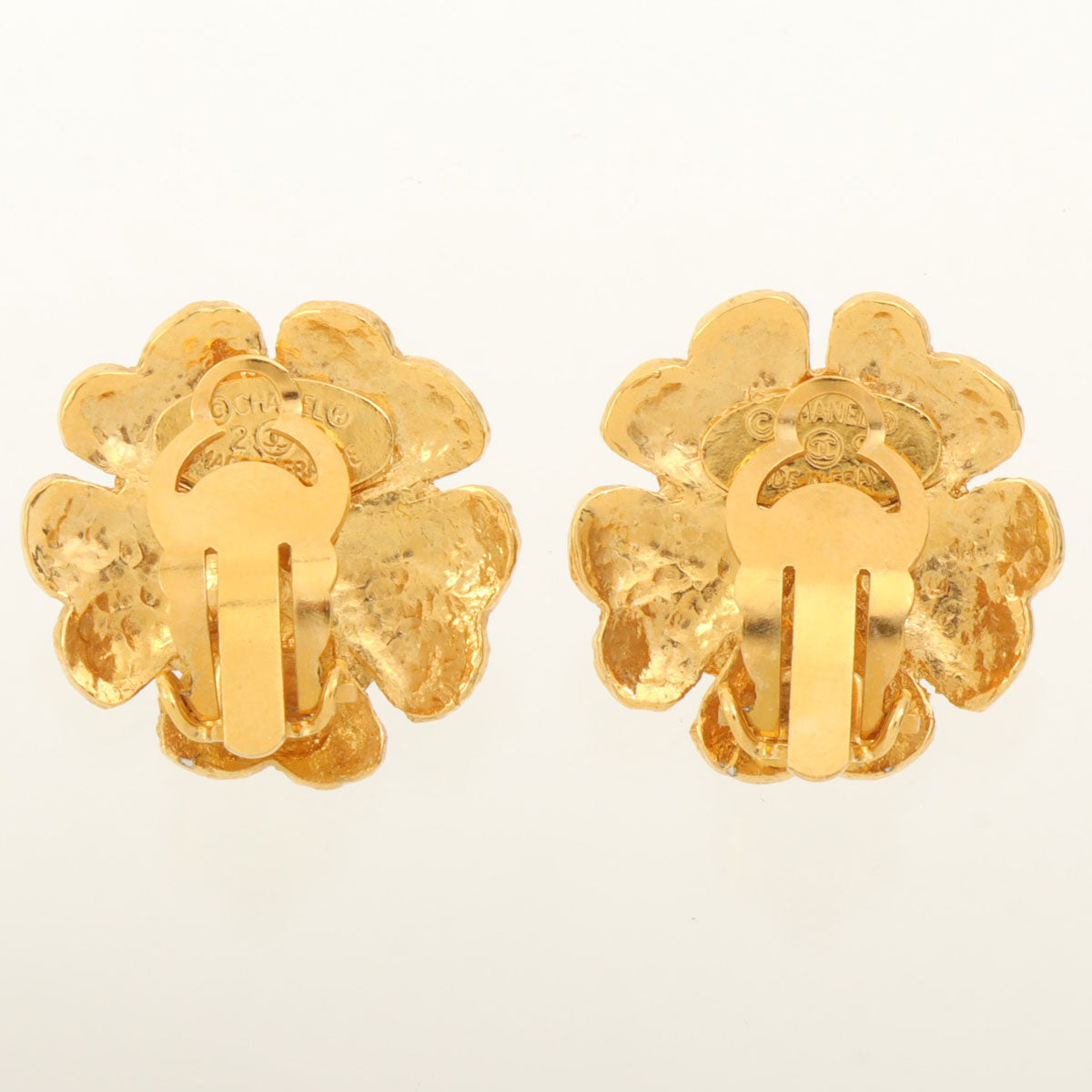 1994 Pearl Camellia Earrings Gold