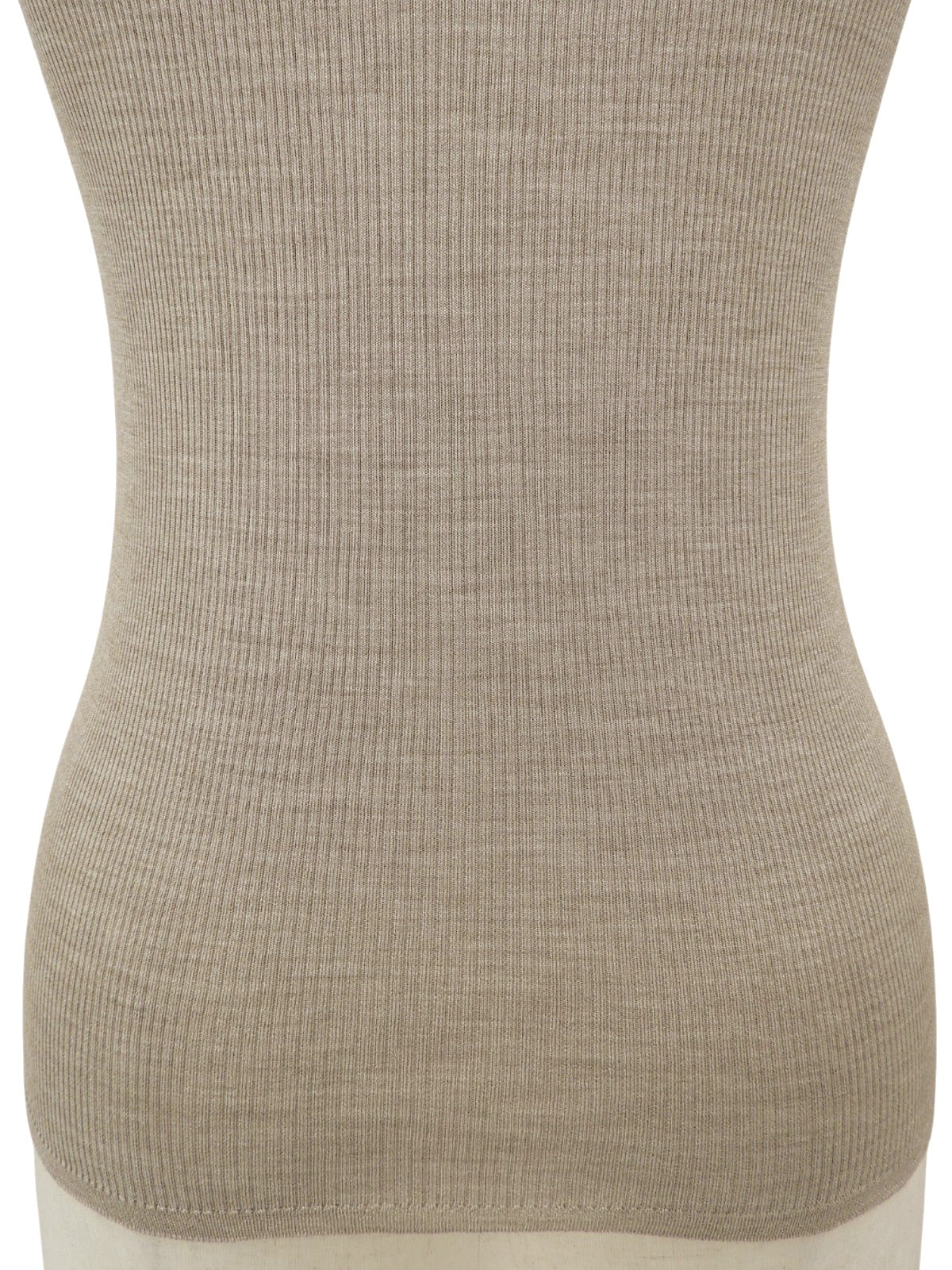 2007年製 ロゴ刺繍半袖ニットトップス #XS ベージュ