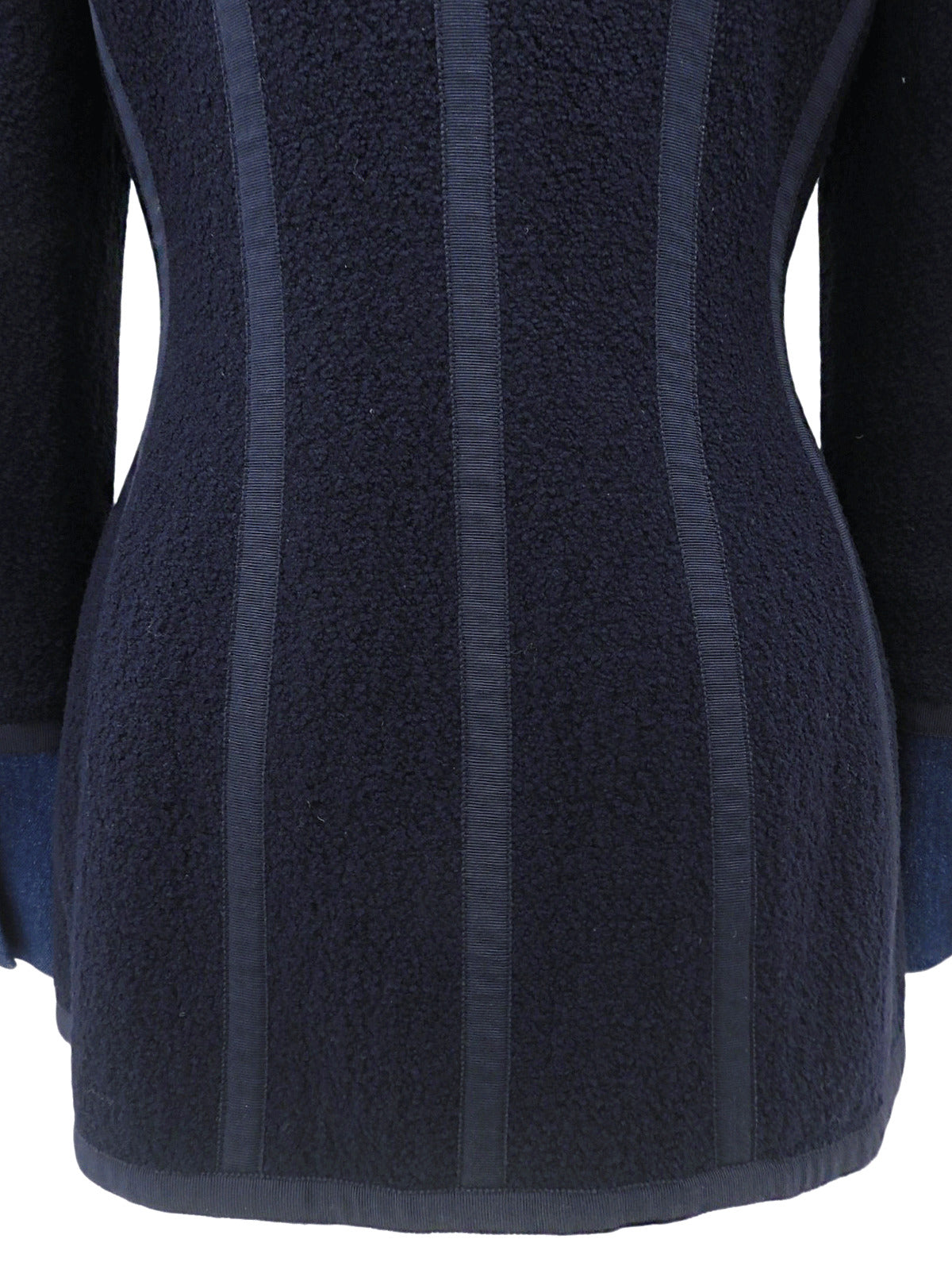 デニムツイードコンビロゴボタンジャケット #38 ネイビー