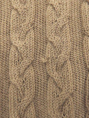 Logo Embroidered Knit Vest - Beige #40