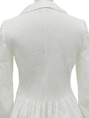 Eyelet Lace Design Jacket White #40