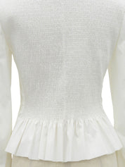 Eyelet Lace Design Jacket White #40