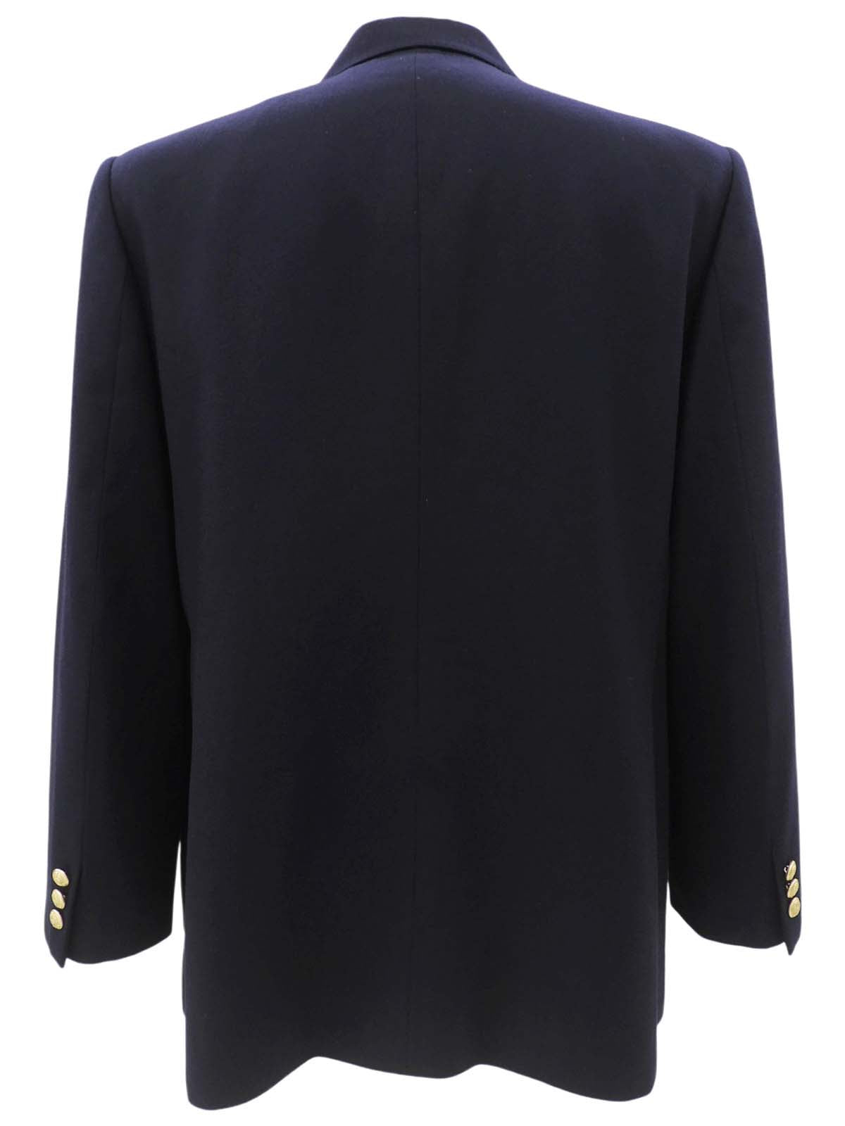 Logo Emblem Embroidered Jacket #15 Navy