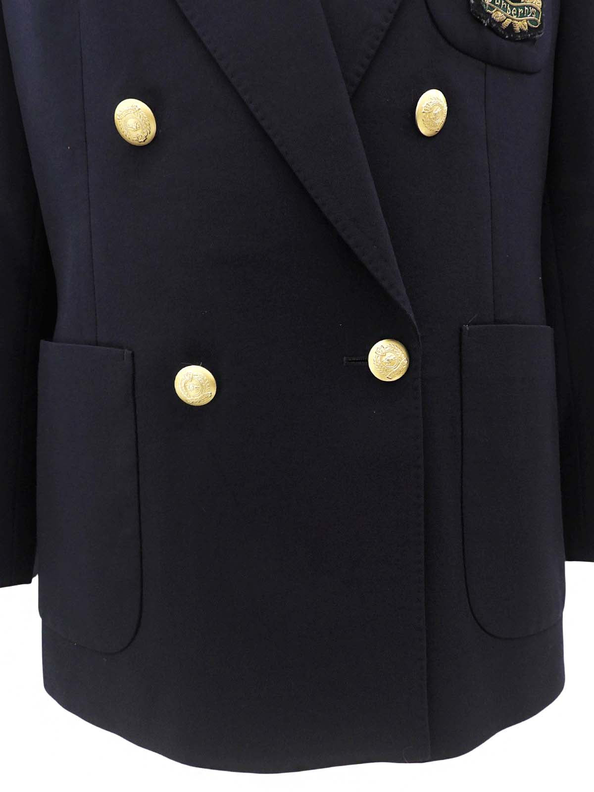 Logo Emblem Embroidered Jacket #15 Navy