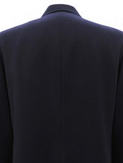 Logo Emblem Embroidered Jacket #15 Navy
