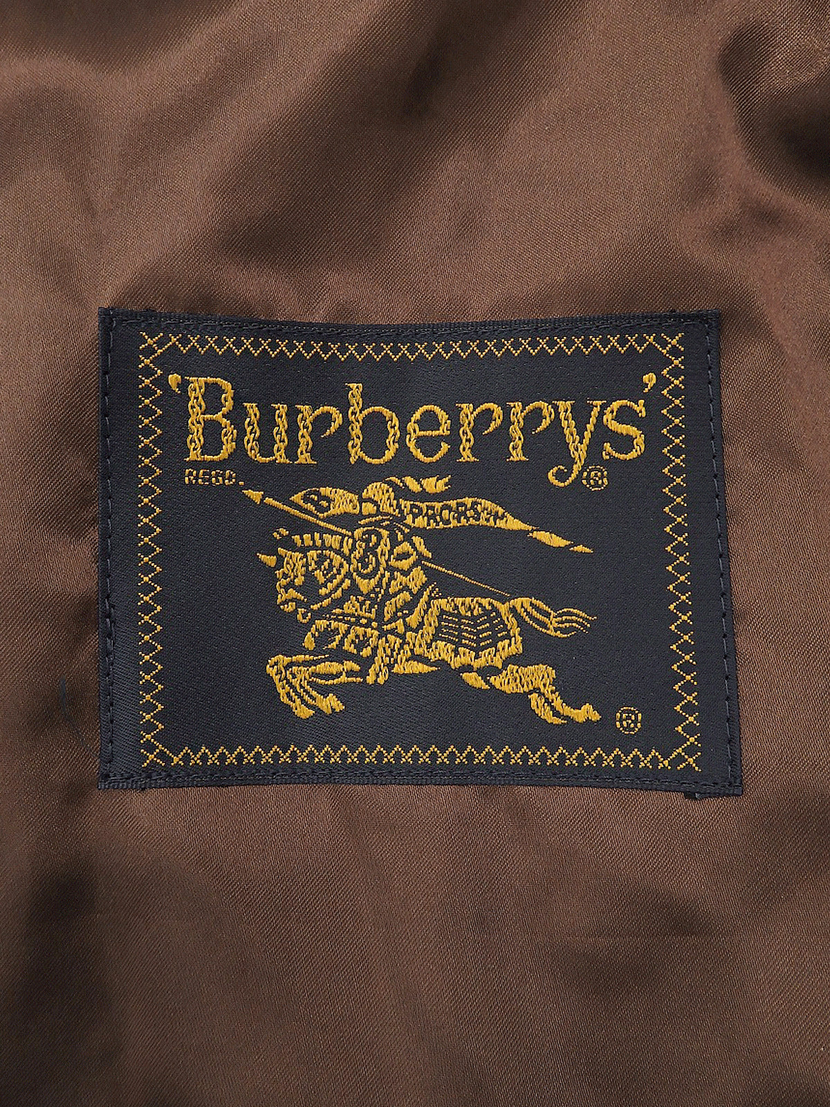 ロゴ刺繍パデットコート #15BR ブラウン