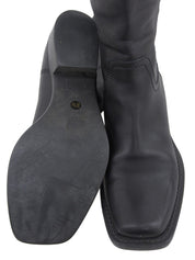 GG Embossed Long Boots #37.5 Black