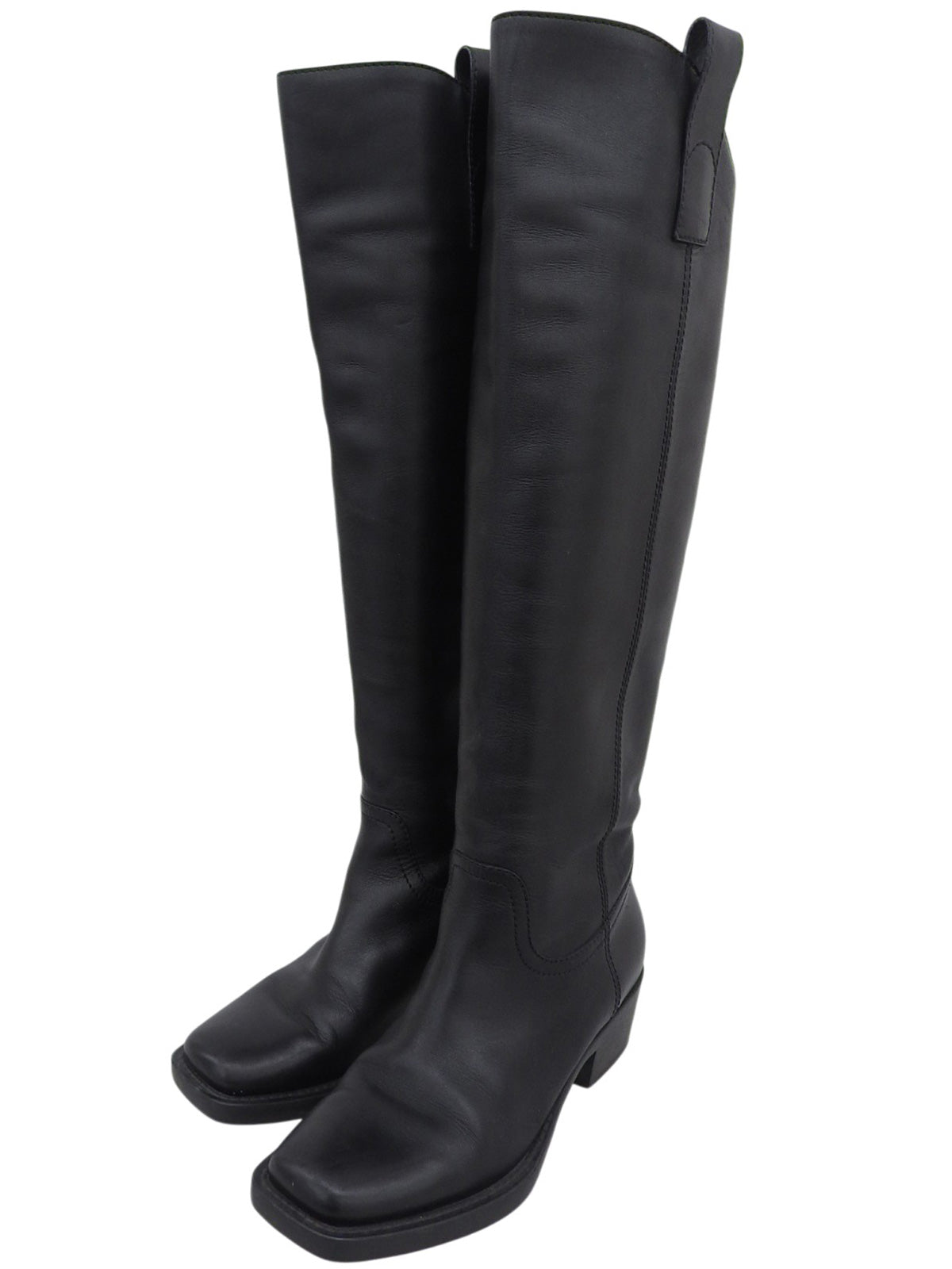 GG Embossed Long Boots #37.5 Black