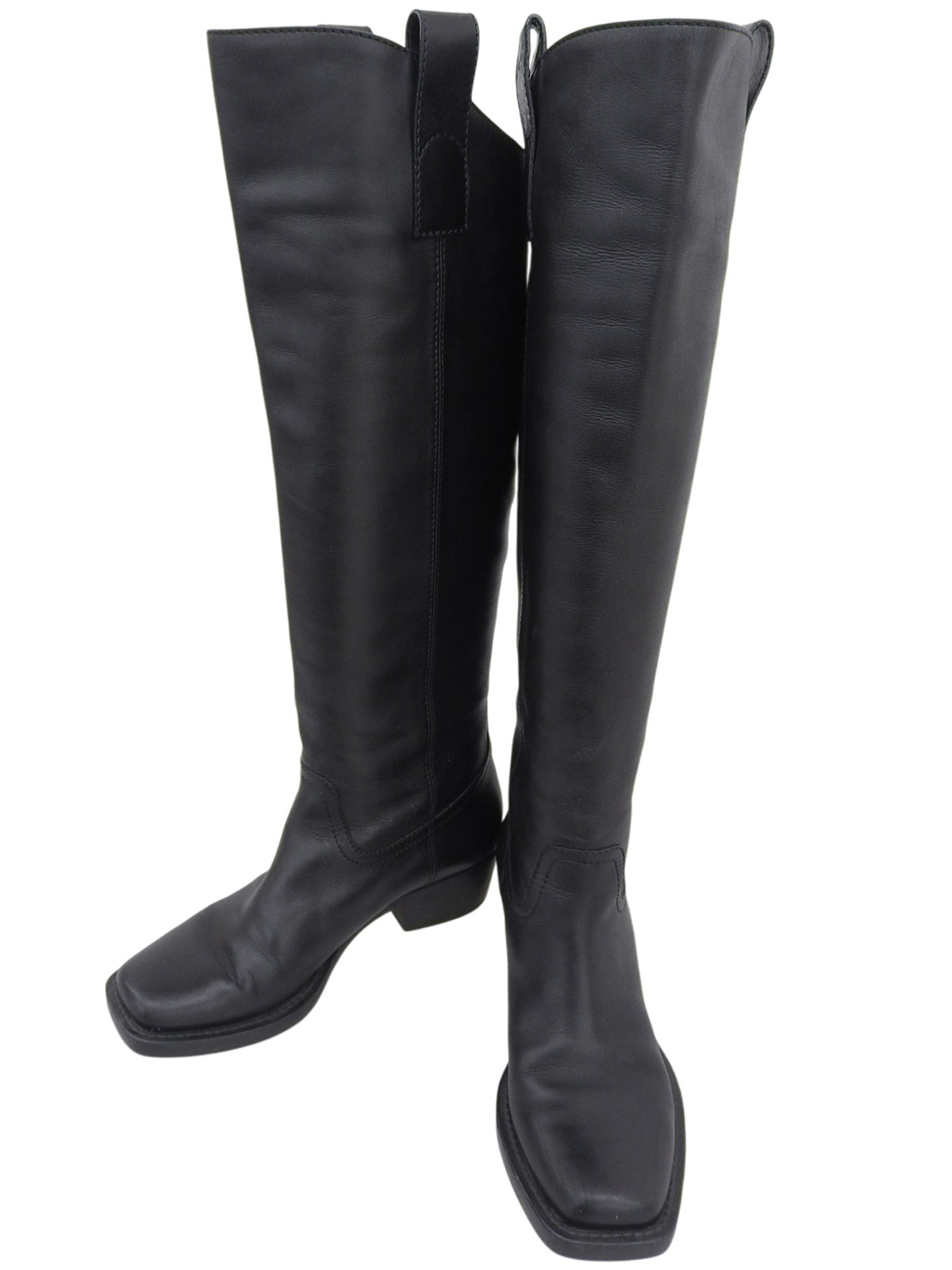 GG Embossed Long Boots #37.5 Black
