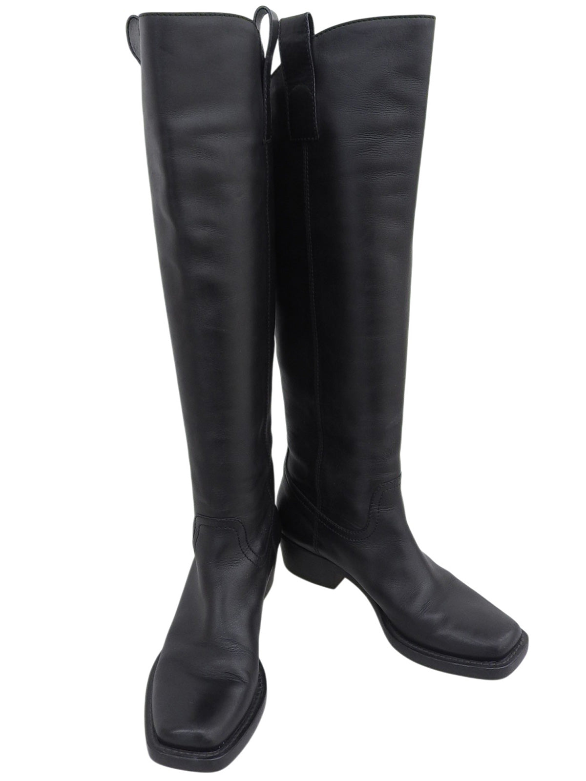 GG Embossed Long Boots #37.5 Black