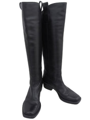 GG Embossed Long Boots #37.5 Black