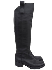 GG Embossed Long Boots #37.5 Black