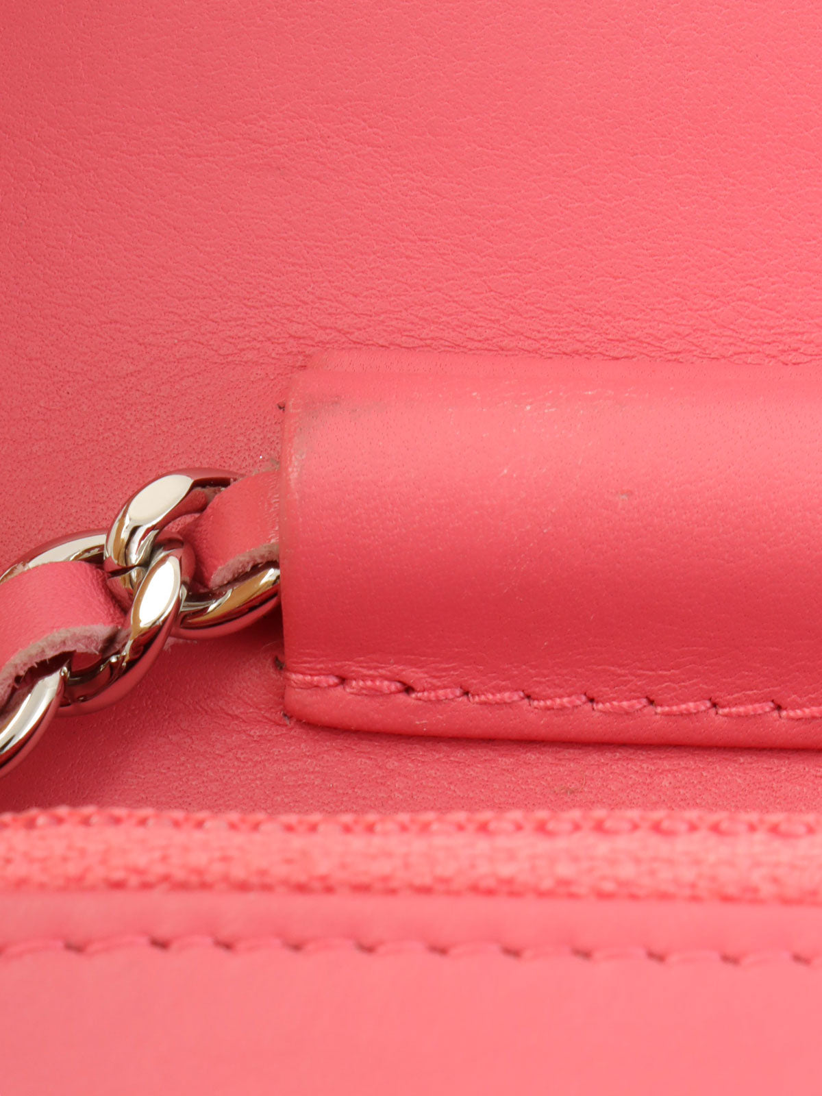 2014年頃製 CCマークステッチチェーンウォレット ピンク