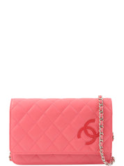 2014年頃製 CCマークステッチチェーンウォレット ピンク