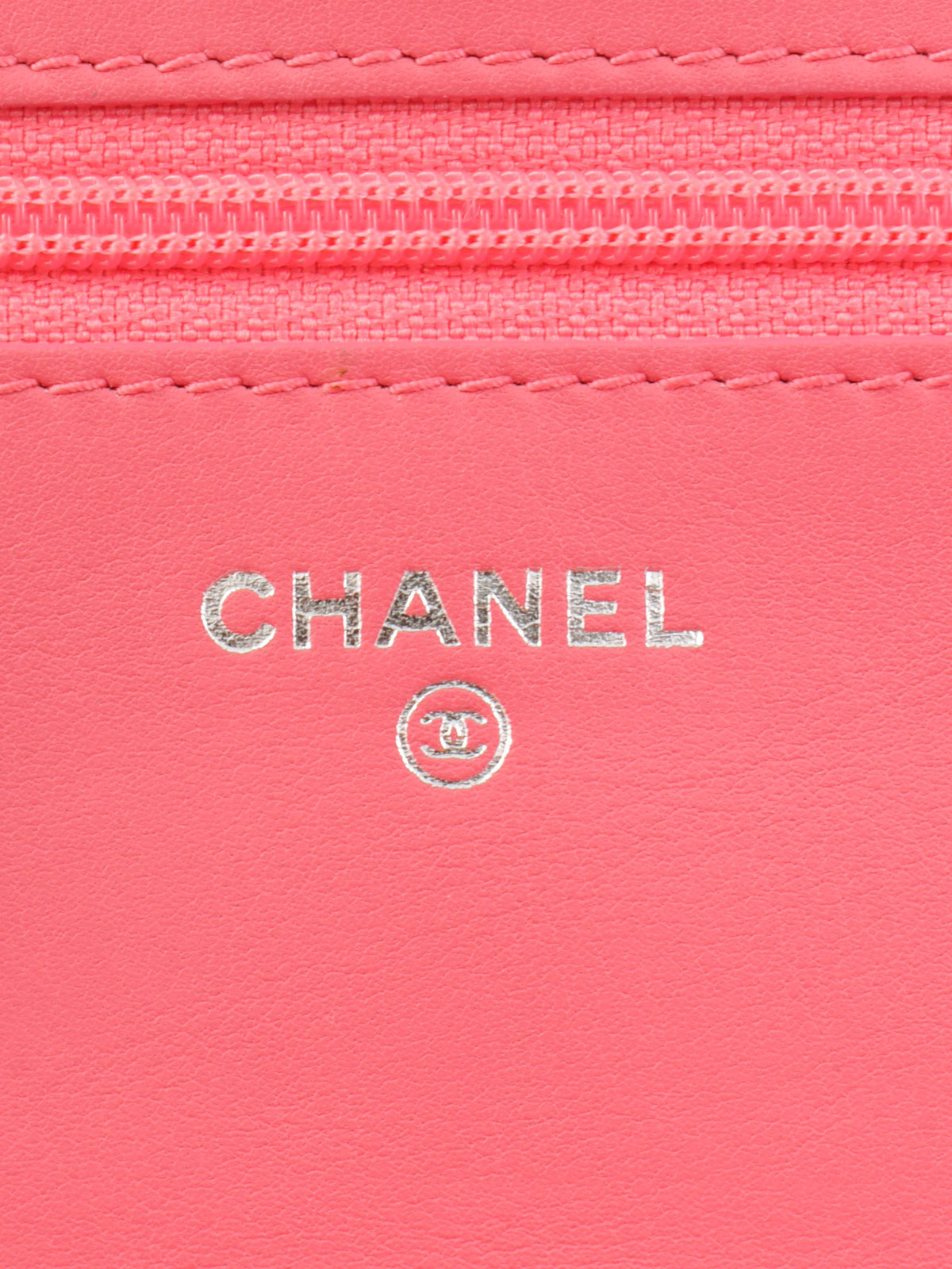 2014年頃製 CCマークステッチチェーンウォレット ピンク