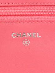 2014年頃製 CCマークステッチチェーンウォレット ピンク