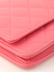 2014年頃製 CCマークステッチチェーンウォレット ピンク