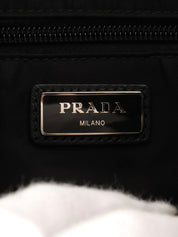 尼龙徽标牌双肩包 海军蓝/黑色