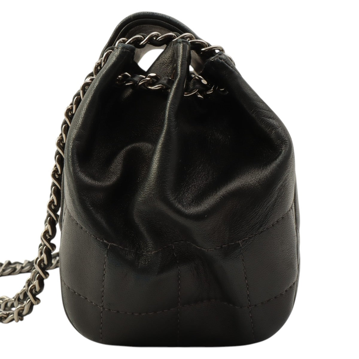 Around 2003, CC Mark Plate Chain Shoulder Bag, Black