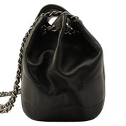Around 2003, CC Mark Plate Chain Shoulder Bag, Black