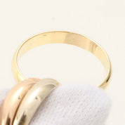 18K Trinity 戒指 #52 黄金/粉金/白金