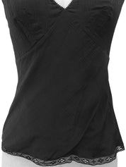 ロゴレースデザインキャミソール ブラック #36