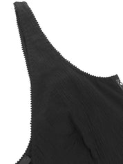 ロゴレースデザインキャミソール ブラック #36