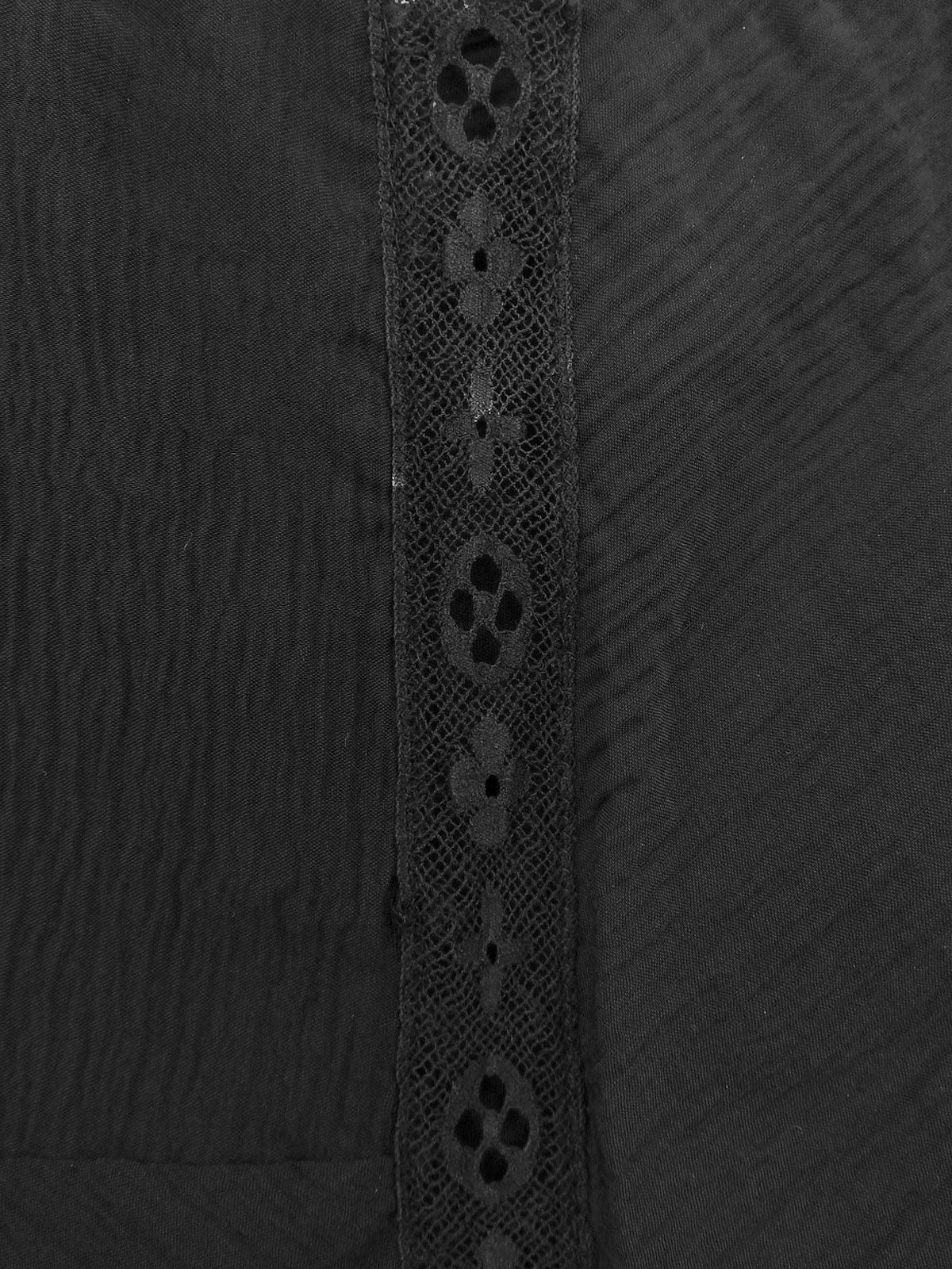 ロゴレースデザインキャミソール ブラック #36