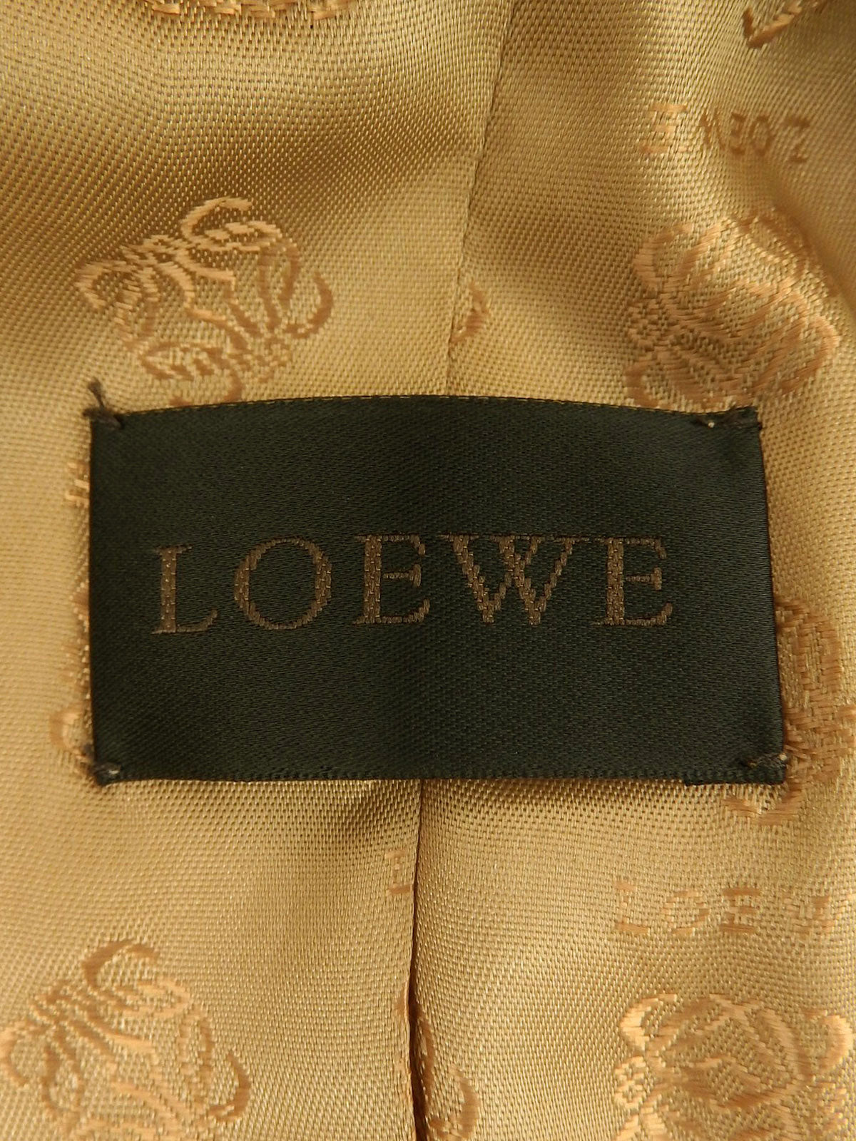 レザーロゴボタンジャケット キャメル #36