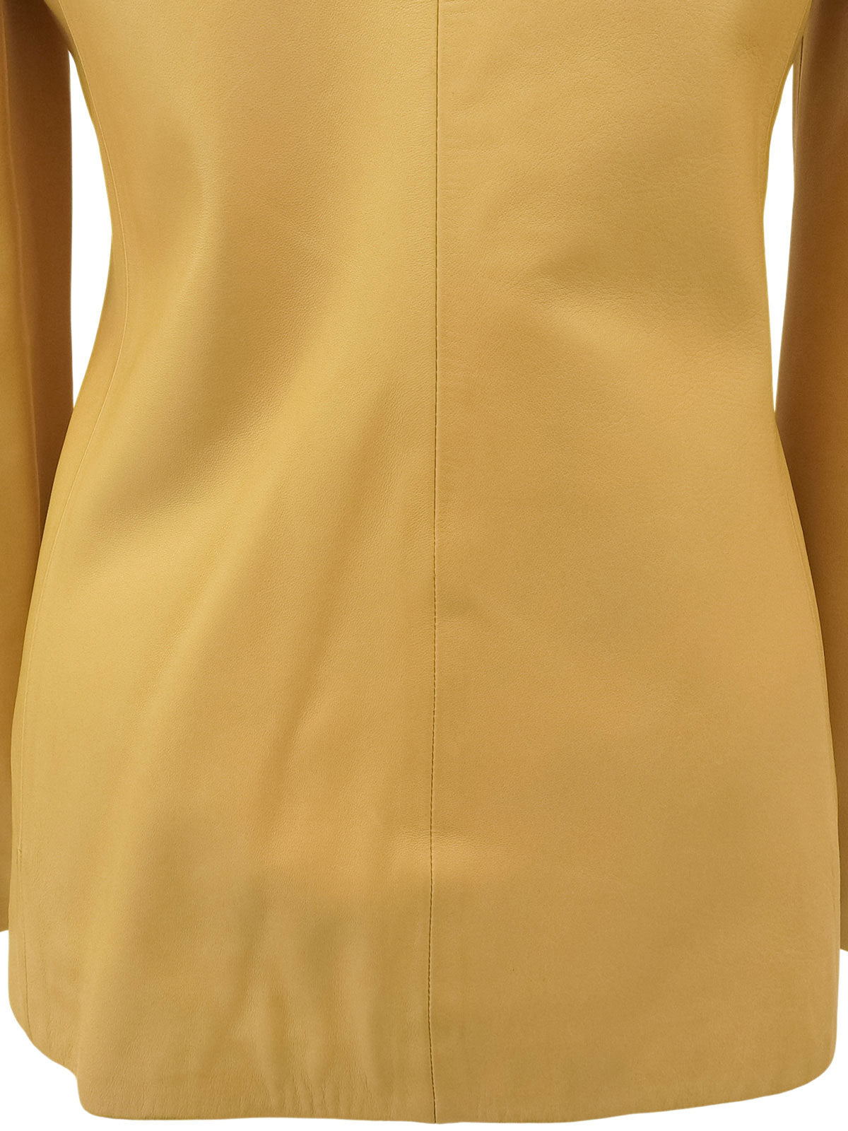 レザーロゴボタンジャケット キャメル #36