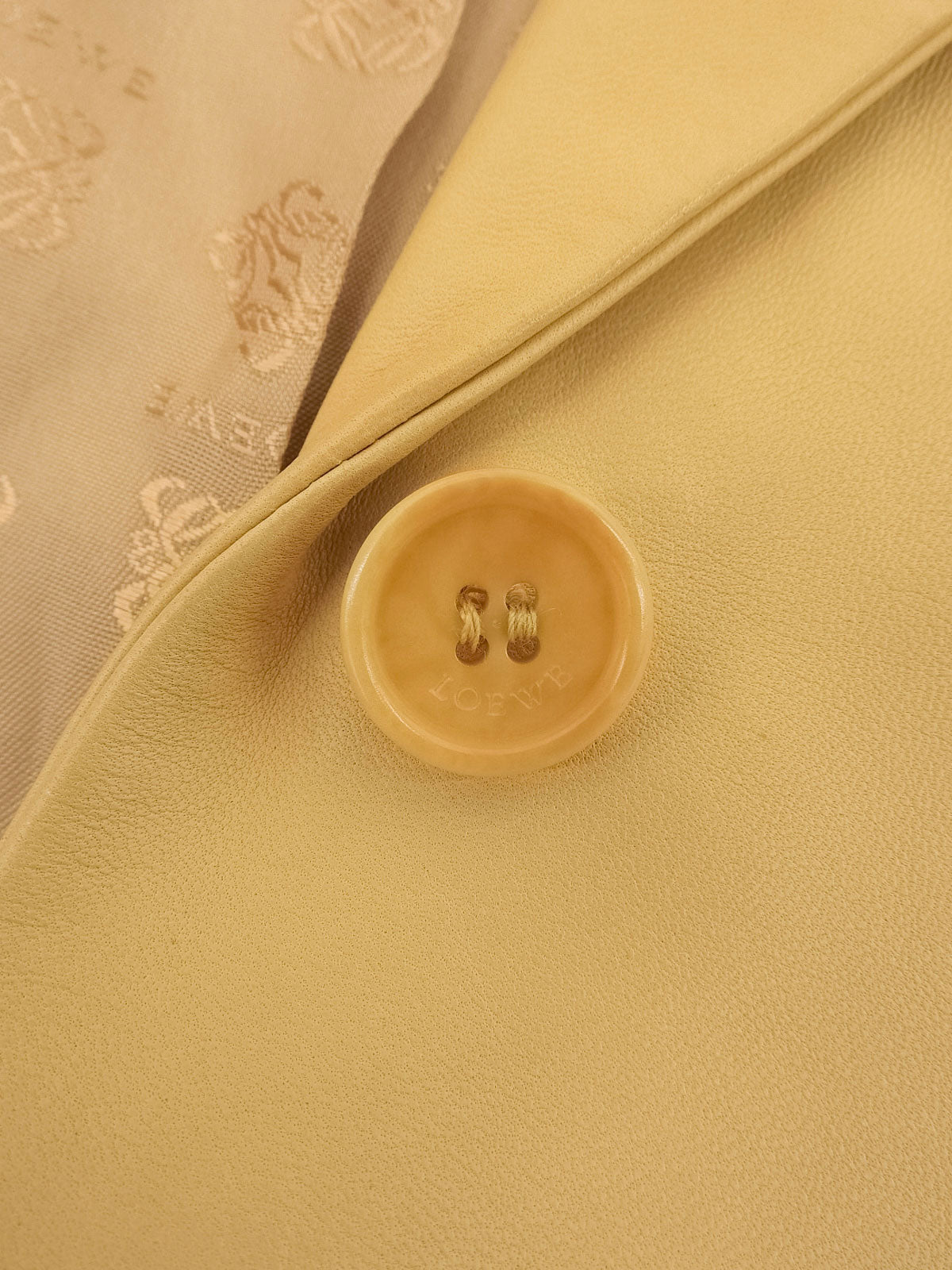 レザーロゴボタンジャケット キャメル #36