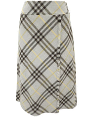 ノバチェックパターンスカート グレー#36