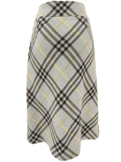 ノバチェックパターンスカート グレー#36