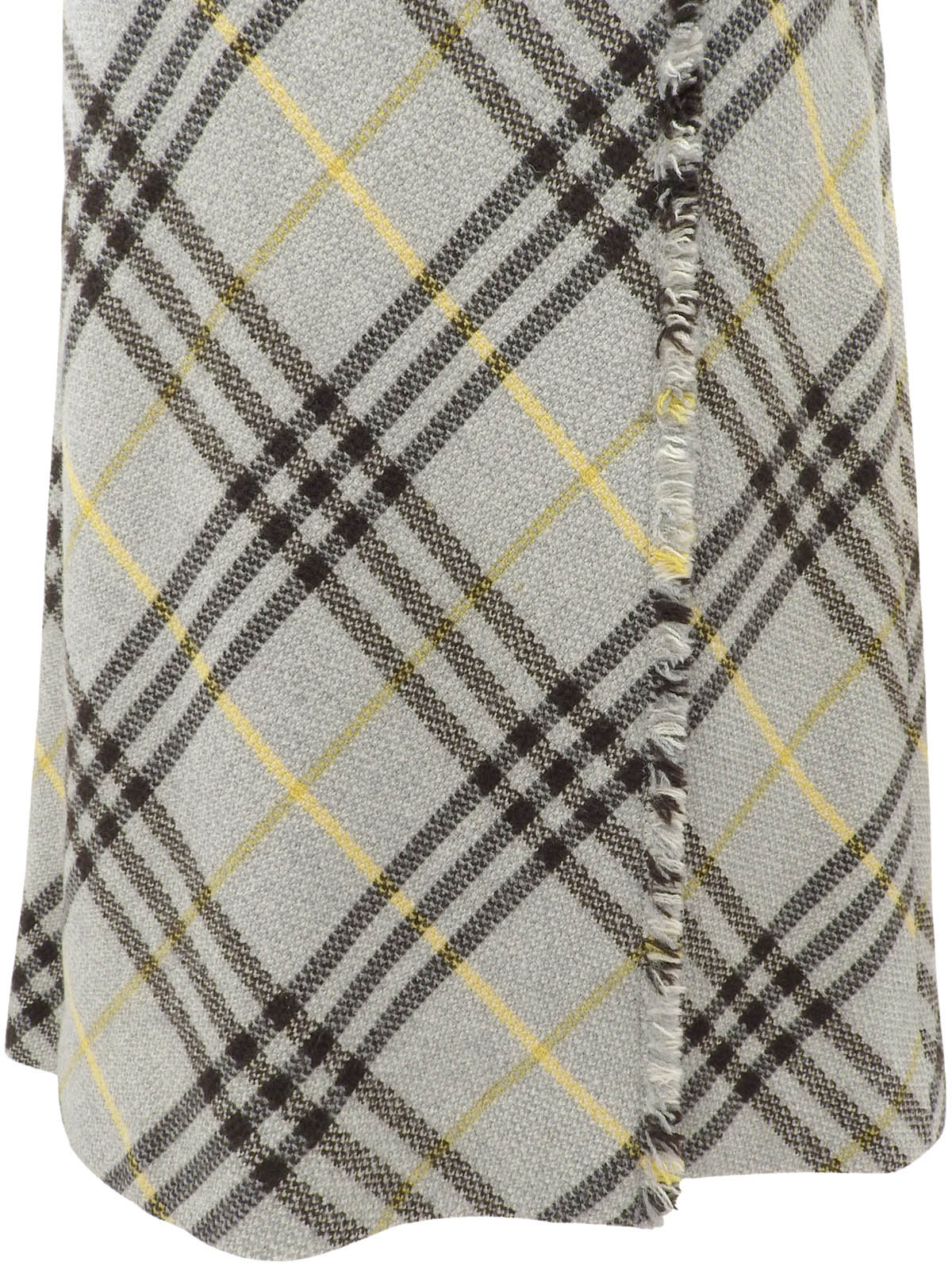 Nova Check Pattern Skirt Gray #36