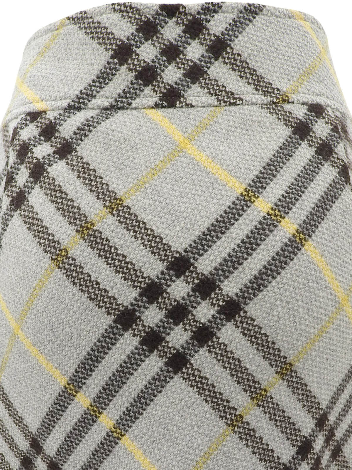 Nova Check Pattern Skirt Gray #36