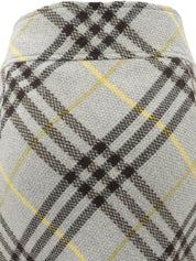 Nova Check Pattern Skirt Gray #36