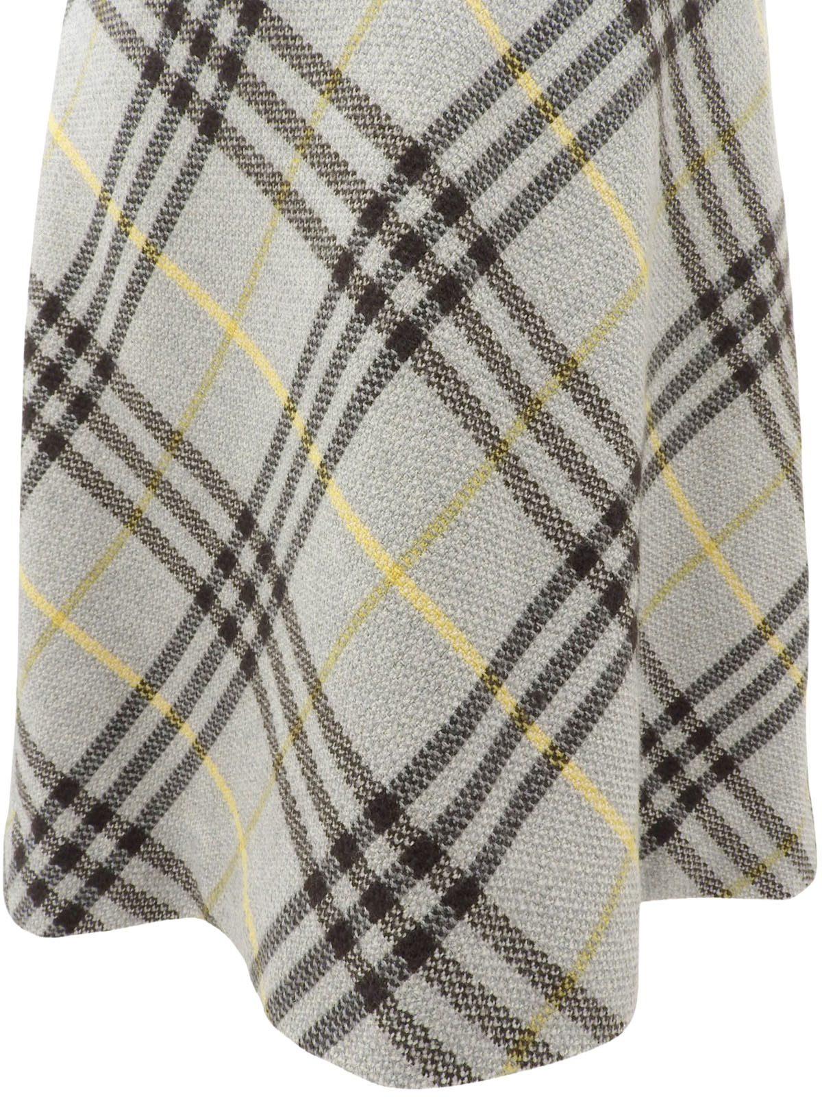Nova Check Pattern Skirt Gray #36
