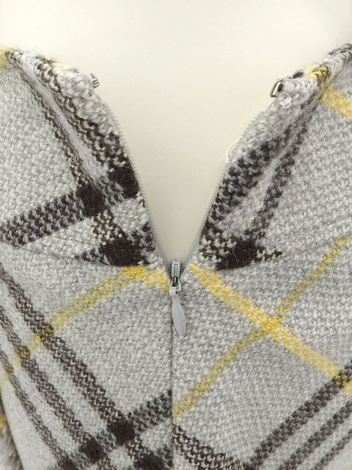 ノバチェックパターンスカート グレー#36